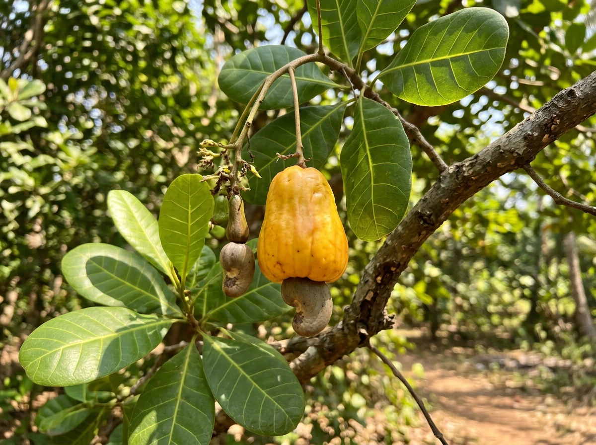 does cashews grow on apples