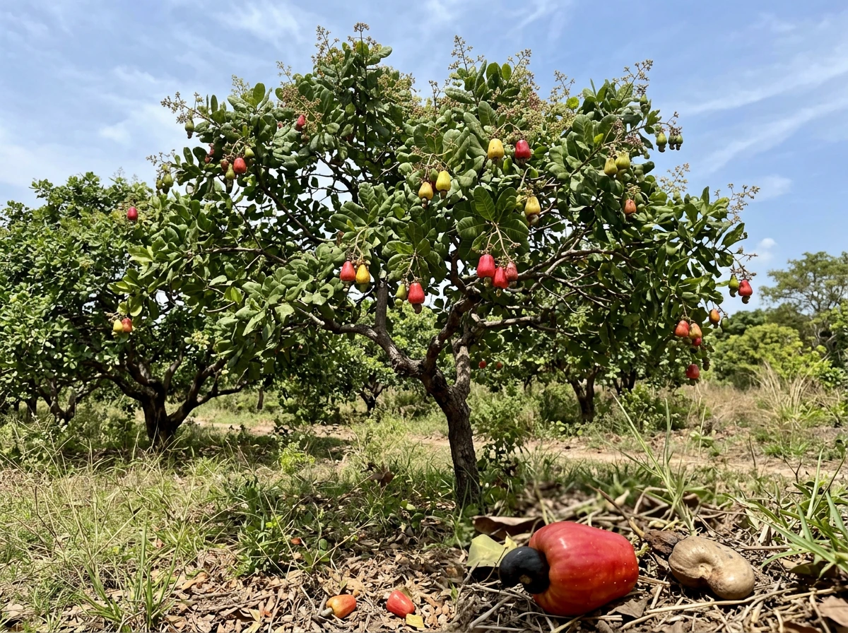 how do cashews nuts grow